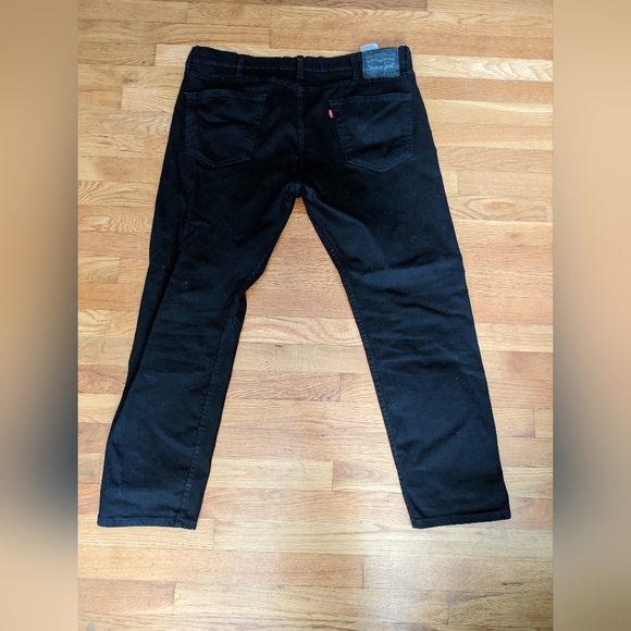 Levi's 502 slim tapered black jeans 38x30 - Picture 2 of 3